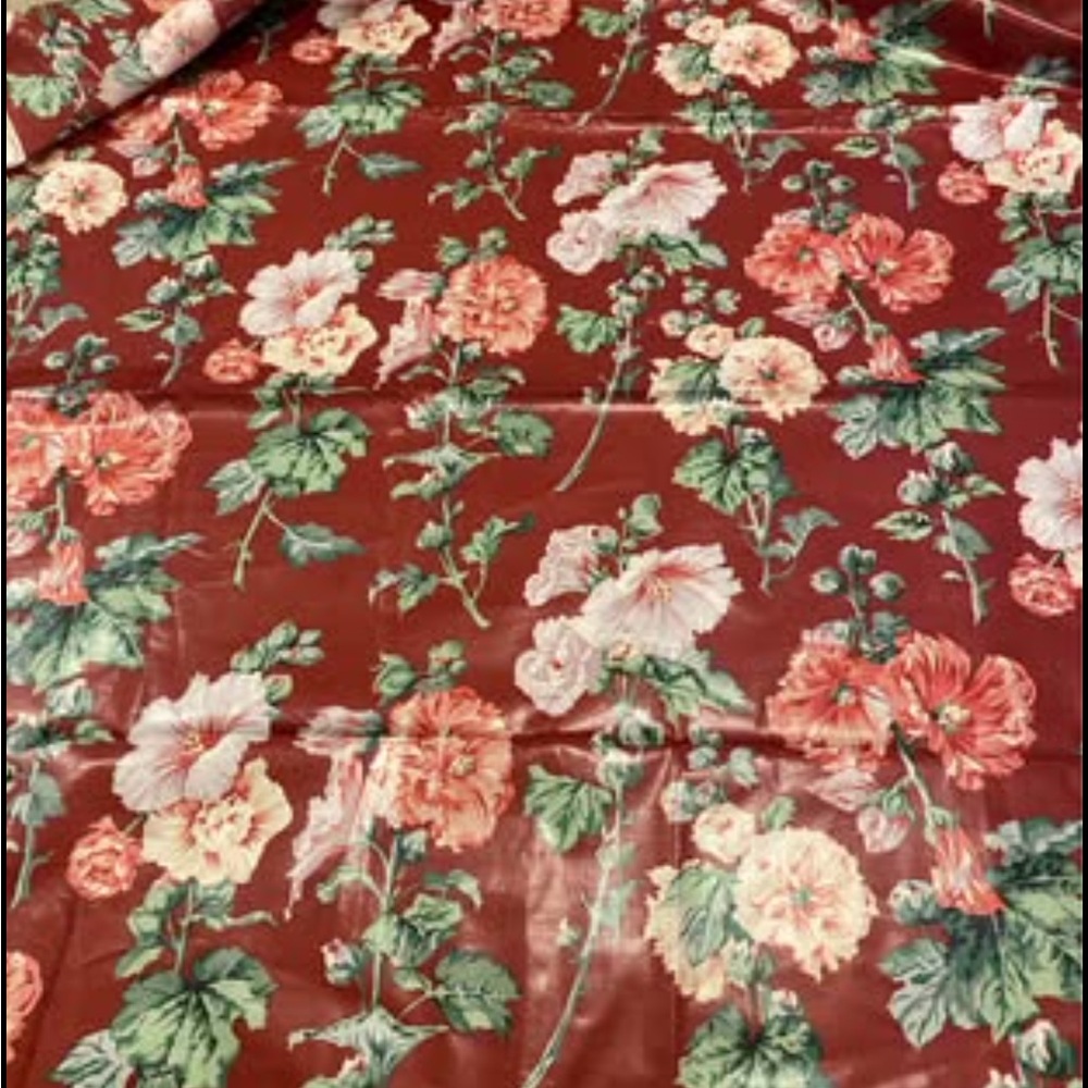"ROSE TREMIERE" COPYRIGHT1982 by G.P. & BAKER fabric remnant